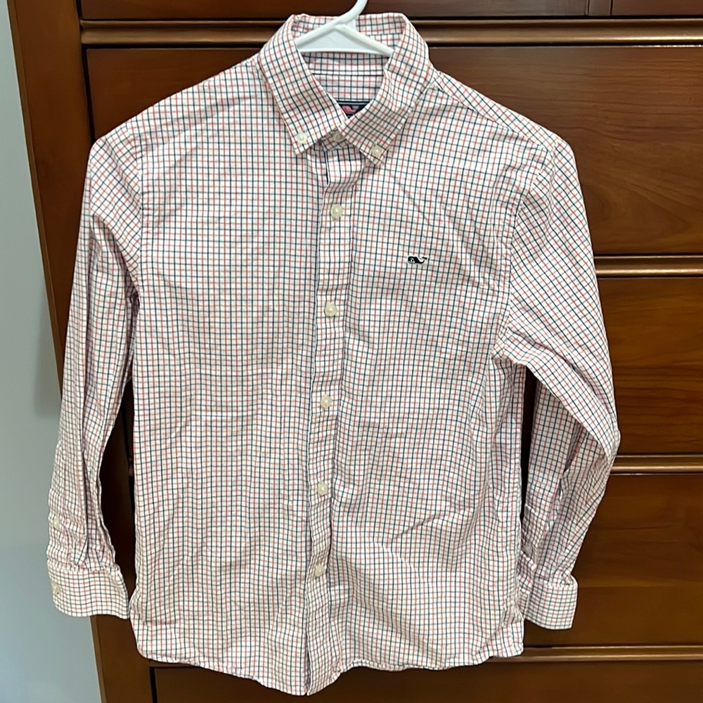 EUC Vineyard Vines Button Down Whale Shirt (8-10)
